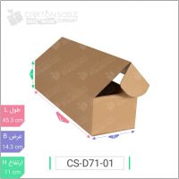 جعبه مدل دار دایکاتی کد ۱ - CS-D71-01 خرید اینترنتی کارتن جعبه سینگل فیس کارتن سبز