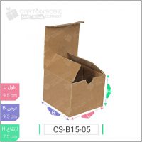 جعبه مدل دار دایکاتی کد CS-B15-05 خرید کارتن جعبه سینگل فیس کارتن سبز