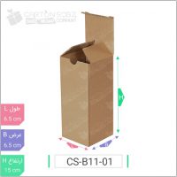 - جعبه مدل دار دایکاتی کدCS-B11-01 خرید کارتن جعبه سینگل فیس کارتن سبز ۱