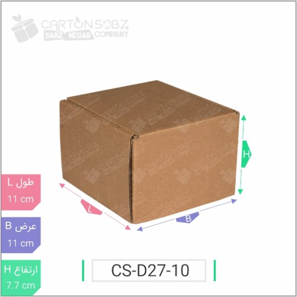 جعبه مدل دار دایکاتی کد - CS-D27-10 جدید خرید کارتن جعبه سینگل فیس کارتن سبز (۱)