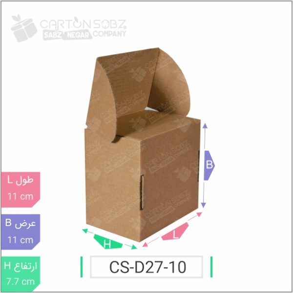جعبه مدل دار دایکاتی کد - CS-D27-10 جدید خرید کارتن جعبه سینگل فیس کارتن سبز (۴)