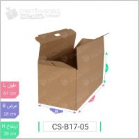 جعبه مدل دار دایکاتی کد - CS-B17-05 خرید کارتن جعبه سینگل فیس کارتن سبز (۳)