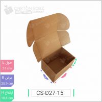 جعبه مدل دار دایکاتی کد - CS-D27-15 خرید کارتن جعبه سینگل فیس کارتن سبز (۳)