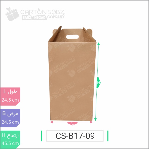 جعبه مدل دار دایکاتی کد - CS-B17-09 خرید کارتن جعبه سینگل فیس کارتن سبز (۲)